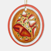 Kreeft Bisque Soep Vis en zeevruchten Voeding Koke Keramisch Ornament (Links)