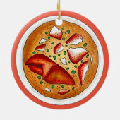 Kreeft Bisque Soep Vis en zeevruchten Voeding Koke Keramisch Ornament (Achterkant)