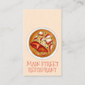 Kreeft Bisque Soep Vis en zeevruchten Voedsel Rest Visitekaartje (Voorkant)