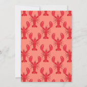 Kreeft Boil Kinder 1e Verjaardagsfeest Zeevruchten Kaart (Achterkant)