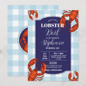 Kreeft Boil Verjaardagsfeestje Marine Zeevruchten Kaart (Voorkant / Achterkant)