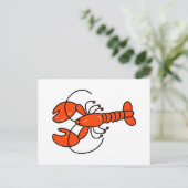 kreeft briefkaart (Staand voorkant)