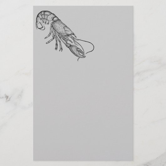 kreeft briefpapier (Voorkant)
