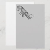 kreeft briefpapier (Voorkant / Achterkant)