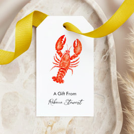 Kreeft cadeau van gepersonaliseerd voor elke geleg cadeaulabel