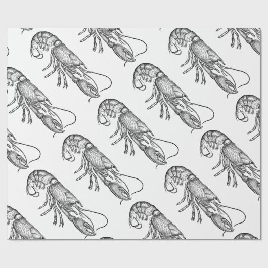  kreeft cadeaupapier (Vlak)