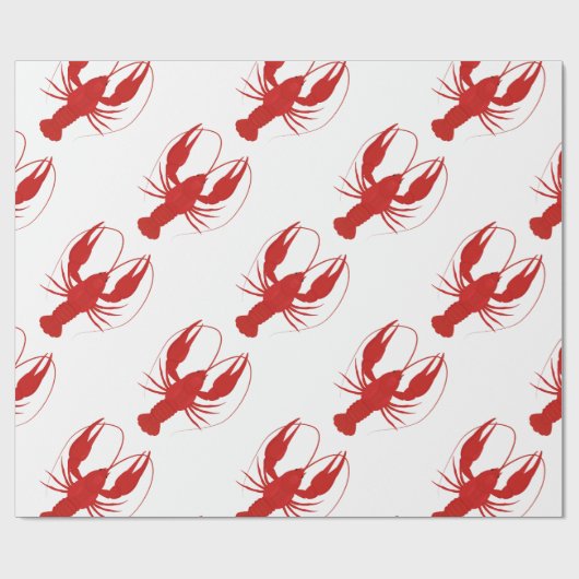 kreeft cadeaupapier (Vlak)