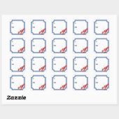Kreeft Cadeausticker Vierkante Sticker (Vel)