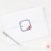 Kreeft Cadeausticker Vierkante Sticker (Envelop)