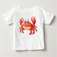 Kreeft Cartoon Karakter T-shirt