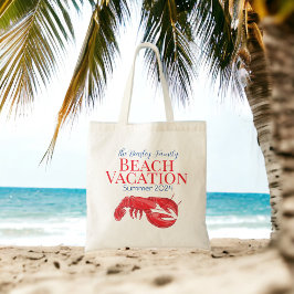 Kreeft Custom Beach Cruise Reunion Vakantie Tote Bag