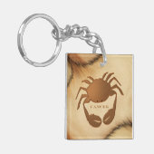 Kreeft Dierenriem Sleutelhanger (Voorkant Links)