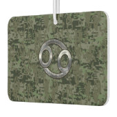 Kreeft Dierenriem Symbool op groene digitale camou Luchtverfrisser (Links)