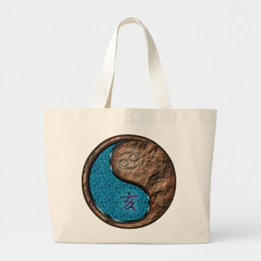 Kreeft & Earth Boar Grote Tote Bag (Voorkant)