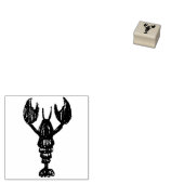 Kreeft (en Ankers) Rubberstempel (Gestempeld)