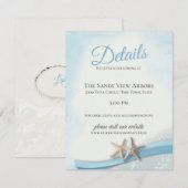 kreeft en kant met hartgegevens kaart (Voorkant / Achterkant)