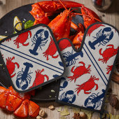 Kreeft en krabben Schaaldieren Zeevruchten Ovenwant & Pannenlap Set