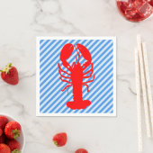 Kreeft en strips Papier Party servetten (Insitu)