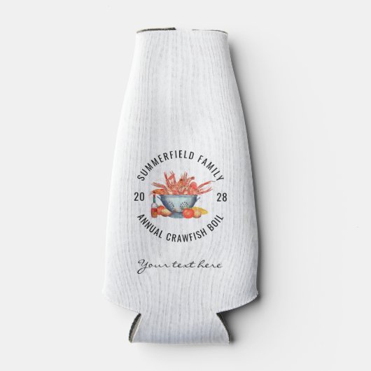 Kreeft Feestje Zeevruchten Kook Familie Reünie Flesjeskoeler (Voorkant)