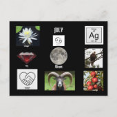 Kreeft geboortemaand juli  ansichtkaart briefkaart