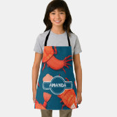 Kreeft Geometrisch Kleurrijk Gepersonaliseerd Patr Schort (Insitu)