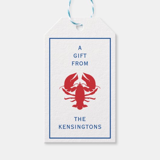 Kreeft gepersonaliseerde cadeau Labels Cadeaulabel (Voorkant)