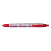 Kreeft Gingham Kust Maine Pret Blauwe Inkt Pen (Achterkant)