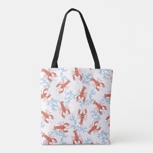 kreeft gooien tote bag (Achterkant)