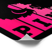 Kreeft In Oktober Draag We Pink African American W Poster (Hoek)