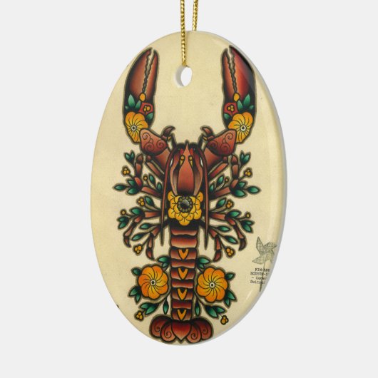 kreeft keramisch ornament (Links)