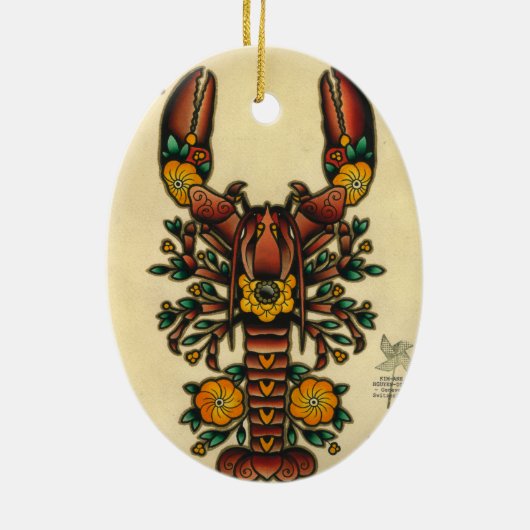 kreeft keramisch ornament (Achterkant)