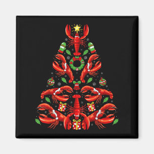 Kreeft Kerst Decoratie Kerstman Hoed Kreeft Kerstm Magneet