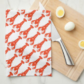 Kreeft keukenhanddoek (Quarter Fold)