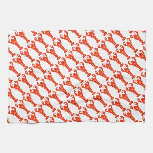 Kreeft keukenhanddoek (Horizontaal)