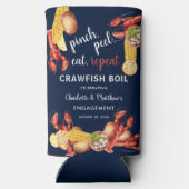 Kreeft Koken Bruiloft Feest Seltzer Blikjeskoeler (Achterkant)