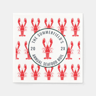 Kreeft Koken Zomer Vis- en Schaaldieren Feest Papi Servet