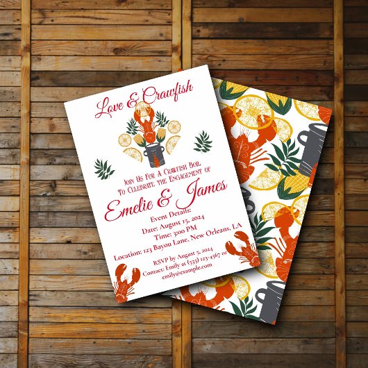 Kreeft Kook Engagement Feest – Zeevruchten Barbecu Kaart