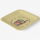 Kreeft Kook Engagement Zeebanket Feestje Papieren Bordje (Gebogen)