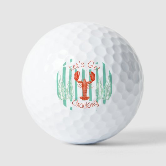 Kreeft Kook Golfbal – Grappig Cajun Feestartikel Golfballen (Voorkant)