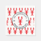 Kreeft Kookfeest Zomer Vis- en Schaaldierenfeest P Servet (Voorkant)