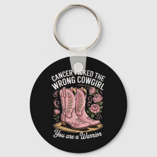 Kreeft koos de verkeerde cowgirl je bent een krijg sleutelhanger