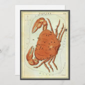 Kreeft Krab Antieke Constellatie, Urania's Spiegel Kaart (Voorkant / Achterkant)