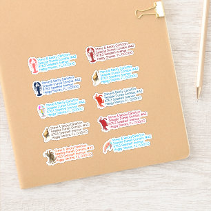 Kreeft Krabben Zeeleven Retouradres Stickers