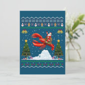 Kreeft Lelijk Kerstcadeau Kerstman Ridder Kreeft C Kaart (Staand voorkant)