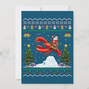 Kreeft Lelijk Kerstcadeau Kerstman Ridder Kreeft C Kaart