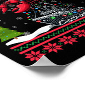 Kreeft Lelijke Kerstcadeaus Santa Riding Kreeft Ch Poster (Hoek)