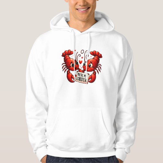 kreeft liefde puns hoodie (Voorkant)