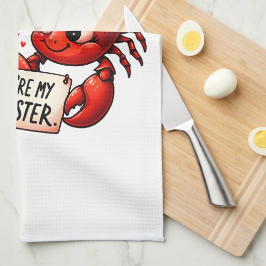 kreeft liefde puns theedoek (Quarter Fold)