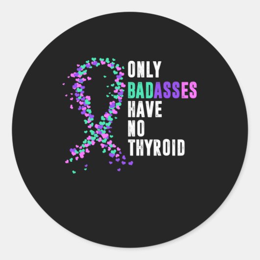 Kreeft lint thyroïdectomie verwijdering chirurgie ronde sticker (Voorkant)