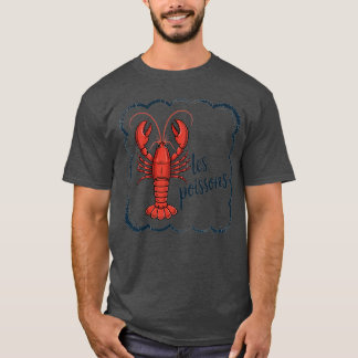 Kreeft Lover Gifts & Seafood Festival Kleding Vin T-shirt